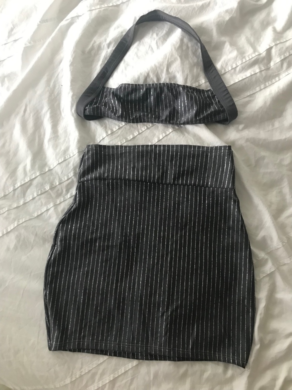 Sexy 2 Piece set: Mini Skirt and Halter Top